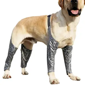 Anti-Licking Dog Kojų rankovės Minkštos apsauginės alkūnės petnešos Anti-Dirty Minkštos apsauginės alkūnės petnešos Reguliuojamos šuns kelnės