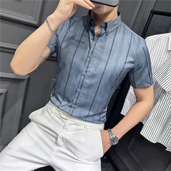 Aukštos kokybės vasaros laisvalaikio marškiniai trumpomis rankovėmis Vyriški 