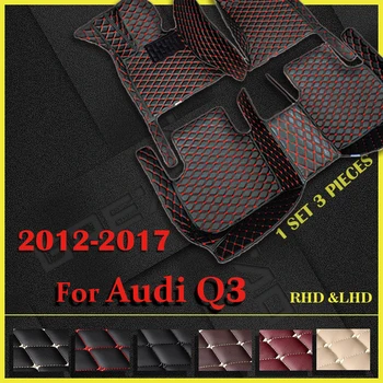 Automobiliniai grindų kilimėliai AUDI Q3 2012 2013 2014 2015 2016 2017 Custom auto foot Pads auto carpet cover