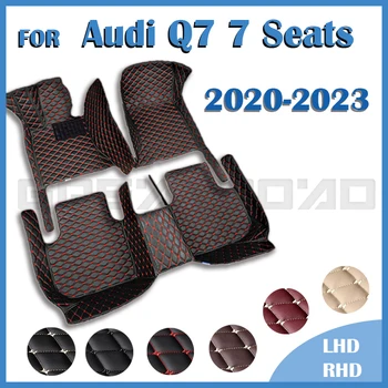 Automobiliniai grindų kilimėliai Audi Q7 septynioms sėdynėms 2020 2021 2022 2023 Custom Auto Foot Pads Automobilių kilimų dangčio interjero aksesuarai