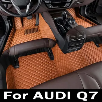 Automobiliniai grindų kilimėliai AUDI Q7 (Septynios vietos) 2016 2017 2018 2019 Custom auto foot Pads auto carpet cover