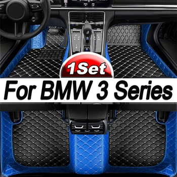 Automobiliniai grindų kilimėliai BMW 3 serijos E46 1998~2004 Patvarūs prabangūs odiniai kilimėliai Kilimėliai Pagalvėlės Kilimai Interjero dalys Automobilių aksesuarai 1999