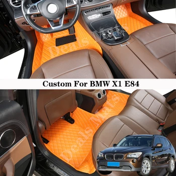 Automobiliniai grindų kilimėliai BMW X1 E84 Oda visiems sezonams Neperšlampami kilimėliai Individualūs kilimų priedai
