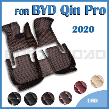 Automobiliniai grindų kilimėliai BYD Qin Pro 2020 Custom Auto Foot Pads Automobilių kilimų dangčių salono aksesuarai