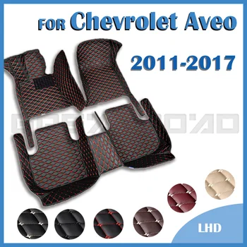 Automobiliniai grindų kilimėliai Chevrolet Aveo 2011 2012 2013 2014 2015 2016 2017 Custom Auto Foot Pads Carpet Cover, Saloniniai aksesuarai