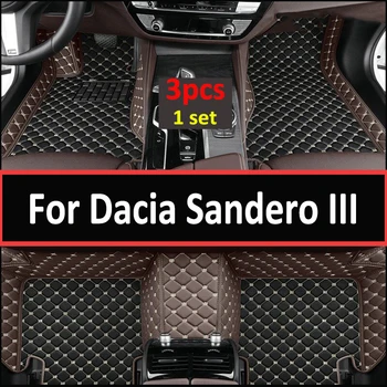 Automobiliniai grindų kilimėliai Dacia Sandero III DJF 2020 2021 2022 dulkėms atsparūs automobilių kilimėliai grindų tapetai Para Carro automobilių aksesuarų interjero komplektas