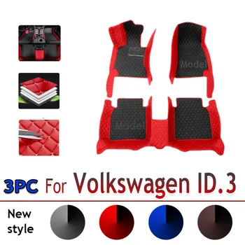 Automobiliniai kilimėliai VW Volkswagen ID.3 ID3 ID 3 2019 2020 2021 2022 Apsauginės trinkelės grindų kilimėliai Kilimai Odinis kilimėlis Automobilių aksesuarai 2020