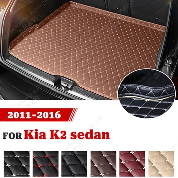 Automobilio bagažinės kilimėlis Kia K2 Sedanui 2011 2012 2013 2014 2015 2016 Individualūs automobilių aksesuarai Automobilių salono apdaila