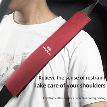 Automobilio saugos diržo pečių apsaugos rinkinys Interjero aksesuarai Hyundai Kona N-LINE I10 I20 I30 I40 IX20 IX35 Getz Genesis