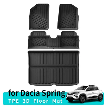 Automobilių grindų kilimėliai Bagažinės padas Dacia Spring TPE 3D pėdų kilimėlių rinkinio priedai Kairės rankos pavara