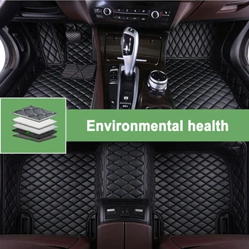 Automobilių grindų kilimėliai Lexus LS460L 41cm 2006-2013 2014 2015 2016 Custom Auto Foot Pads Leather Waterproof Carpet Interior Accessori