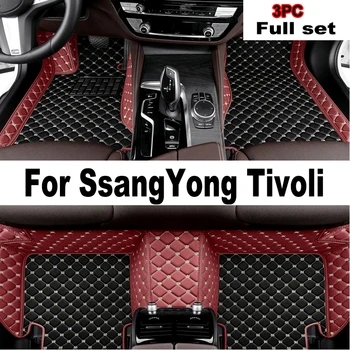 Automobilių grindų kilimėliai SsangYong Tivoli XLV Air Grand LUVi 2015 ~ 2022 apsauginis padas Prabangus kilimėlis Kilimėliai Odiniai kilimai Automobilių aksesuarai