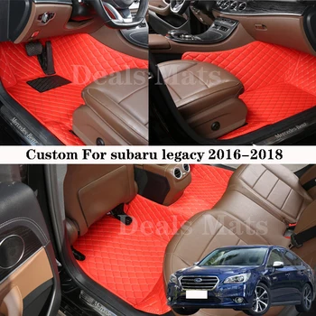 Automobilių grindų kilimėliai Subaru Legacy 2016-2018 Oda visiems sezonams Neperšlampami kilimėliai Individualūs kilimų priedai