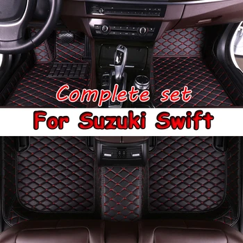 Automobilių grindų kilimėliai Suzuki Swift AZG412 413D 414 2011 ~ 2017 5door vandeniui atsparus padas Automobilių grindų kilimas Kilimėlis Kilimėlis Automobilių aksesuarai