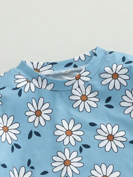 Baby Girl 3Pcs Vasariniai drabužiai Arbūzas Spausdinti Smėlinukas trumpomis rankovėmis Ruffle Šortai Galvos juostos apranga