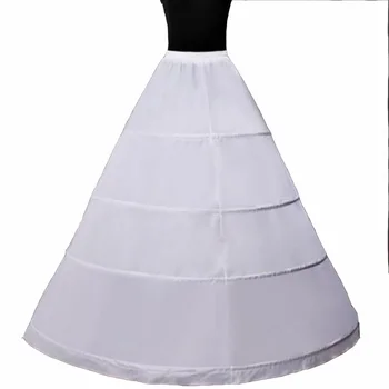 Ball Gown Petticoat 4 Hoops Crinoline Slip Undersijon vestuvinių suknelių aksesuarams