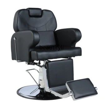 Beautyand Hairdressing Barber Shop Kirpykla Galva Plaukų priežiūros kėdė Karštas dažymas Kirpimas Kirpimas Sėdynės salono kėdės