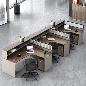 Black Cross-bonding Boss Reception Office Desk Conference Floor Free Delivery Computer Desks Bureau Meuble Home Luxury Furniture