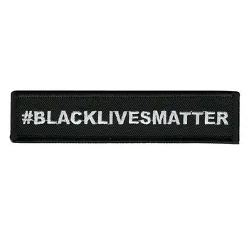 Black Lives Matter Pride Patch Black Lives Matter Siūti ant pleistro Siūti ant siuvinėtų pleistrų švarko krepšiui Tote