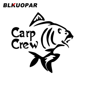 BLKUOPAR Funny Fish Carp Crew Automobilio lipdukas JDM Vinilo lipdukas Asmenybės okliuzija Scratch Apsaugos nuo saulės langai Apdaila Automobilis Lable