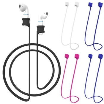 Bluetooth ausinės nuo pamesto virvės dirželio Airpods Pro 1 2 belaidės ausinės silikoninės kabančios kaklo virvės apsaugos nuo kritimo dirželis