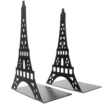 Book Ends Book End Metal Bookend Creative Paris Eiffel Tower Bookends Black White Book Holder Bool Organizer Home Office