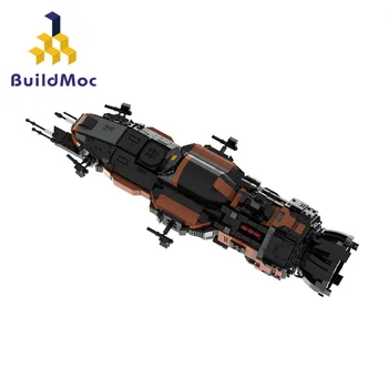 BuildMoc Rocinante- Corvette klasės lengvoji fregata MCRN - Tachi vidutinio mastelio plotas Donnager karo laivo kaladėlės Žaislai Vaikų vaikų dovanos