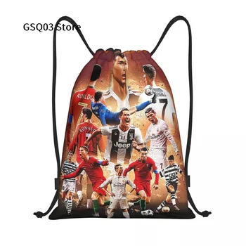 C-CR Ronaldo užtraukiama kuprinė Cool Style String Bag Canvas Beach Sport Daypack