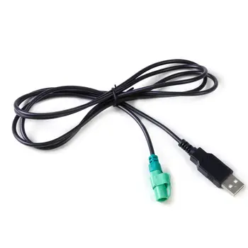 Car AUX garso kabelis Apvalus 4 kontaktų CD keitiklio grotuvo adapterio laidų pynė USB vyriška galva Automobilių priedai, skirti Volkswagen Bora Sagitar