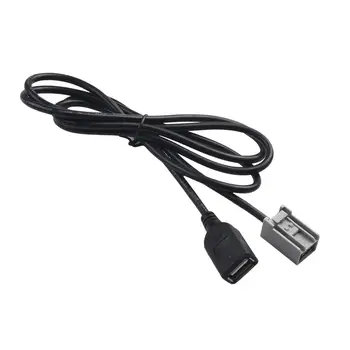 Car USB AUX kabelio adapterio priedai MP3 muzikos sąsajos adapteris į USB skirtas Honda Civic Jazz Cr-V Accord Odyssey 2008-2013
