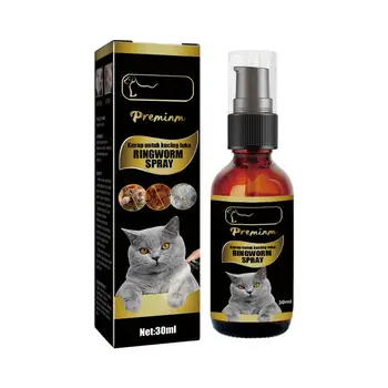 Cat Ringworm Spray Natural Cat Skin Care Anti-Niežulys Niežulys Sprendimai Malonaus kvapo daugiafunkcinis naminių gyvūnėlių priežiūros purškiklis žiurkėnams
