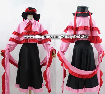Cos Anime Touhou Project Cosplay drabužiai--Hakurei Reimu Cosplay kostiumas pritaikytas bet kokio dydžio