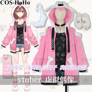 COS-HoHo Anime Vtuber Hololive Inugami Korone Doggo Lovely Uniform Cosplay kostiumų vakarėlio apranga Laisvalaikio drabužiai moterims NAUJA