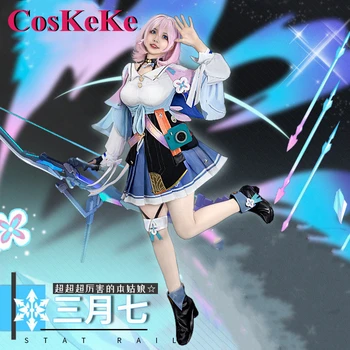 CosKeKe Kovo 7 d. Cosplay anime žaidimas Honkai: Star Rail kostiumas Nifty Lovely Uniform Women Halloween Party Role Play Clothing New
