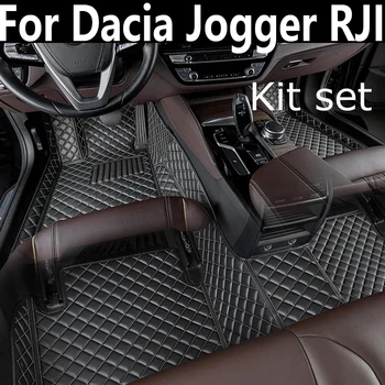 Dacia Jogger RJI 2021 2022 2023 Automobilių grindų kilimėliai Odiniai kilimėlių užvalkalai Grindys Tapete De Carro Automobilių aksesuarai Salonas Gobelenas