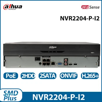 Dahua NVR2204-P-I2 4 kanalų Poe Nvr IP kameroms Veido aptikimo apsauga WizSense Onvif tinklo vaizdo registratorius