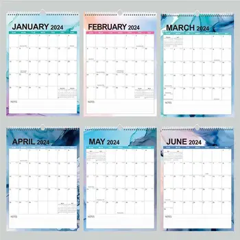 Daily Planner 2024 Sieninis kalendorius Dienotvarkė Organizatorius Office Kanceliarinės prekės Anglų kalendorius Savaitės tvarkaraštis 18 mėnesių