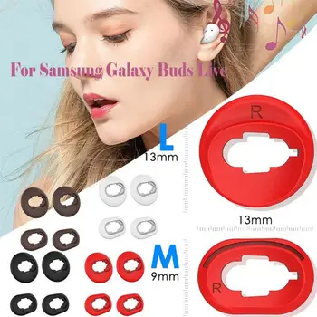 Daugkartinio naudojimo baltas ausų kištuko dėklas tinka Ausų minkštas ausinių apsauginis dėklas, skirtas Galaxy Buds Live Headset Priedai Patvarus silikonas