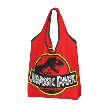 Daugkartinio naudojimo Juros periodo parkai Pirkinių krepšys Moteriškas krepšys Nešiojamas dinozaurų pasaulis Bakalėjos prekės Pirkėjų krepšiai