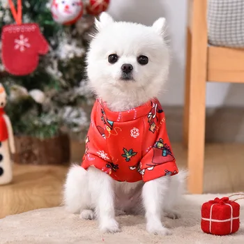 Dekoratyvinis stulbinantis džemperis šunims, kalėdiniai katės drabužiai, aprangos drabužiai žiemai, šiltos atostogos, kalėdiniai naminių gyvūnėlių kostiumai