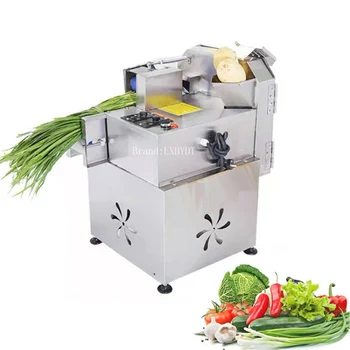 Didelės produkcijos bulvių morkų pjaustymo mašina komercinis vertikalus daržovių pjaustytuvas su elektriniu