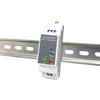 DIN-Rail Modbus RS485 SERIAL prievadas Į Ethernet/WiFI keitiklį dvikryptis skaidrus perdavimas tarp RS485 ir RJ45