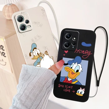Disney Donald Duck for Xiaomi Mi 13 12 12T 11 11T 10 10T 9 9SE Lite Pro Ultra A3 silikoninis minkštas skystas lynas telefono dėklas Fundas