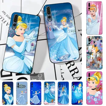 Disney Pelenės princesės telefono dėklas, skirtas Huawei P 8 9 10 20 30 40 50 Pro Lite Psmart Honor 10 lite 70 Mate 20lite