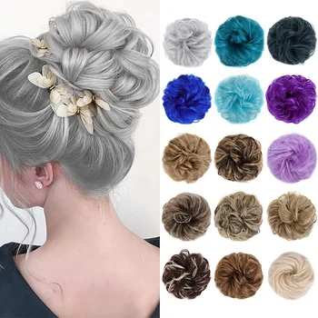 DUTRIEUX Messy Bun HairPiece Hair Bun Scrunchie Synthetic Chignon Ponytail Hair Extensions Hairpieces For Women Girls