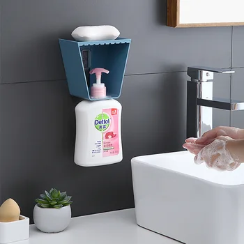 Dušo želė Sieninis pakabinamas laisvas štampavimo stovas Šampūno laikiklis Skysto muilo dušo laikiklis sieniniam virtuvės vonios kambario tualetui