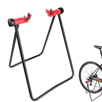 Dviračių stovėjimo stovas U formos dviračių laikymo stovas Trikampis vertikalus stovėjimo stovas patalpų remonto rėmo dviračių įrangai