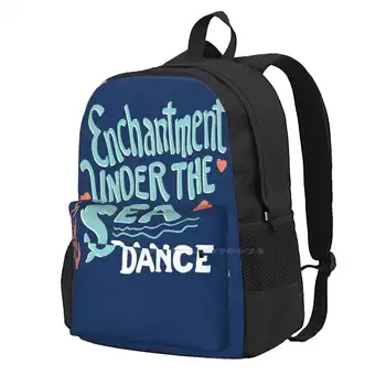 Enchantment Under The Sea Retro Poster 3D Print Design Backpack Student Bag Back To The Future Enchantment