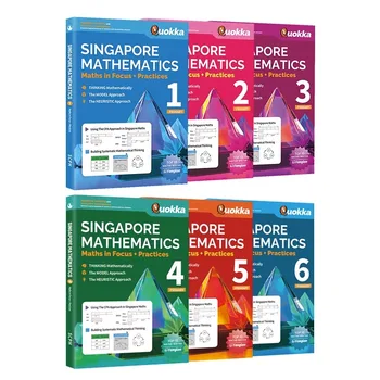 English Edition Singapūro matematikos vadovėlis Pradinė mokykla 1, 2, 3, 4, 5 ir 6 klasės Mokymosi sąsiuviniai, pratybų sąsiuviniai