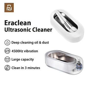 EraClean ultragarsinė valymo mašina aukšto dažnio vibracija 45000Hz skalbimo valiklis skalbimo papuošalų akinių valiklis